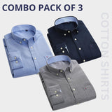 Premium Imported 100% High Quality Cotton Formal Men’s Plain/Solid Shirts| Full/Half Sleeve | With Pocket | (FS-139)