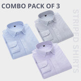 Premium Imported 100% High Quality Striped Shirt | Full/Half Sleeve | With Pocket | (FS-120)