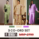 3-Piece Co-ord Set Combo for Women – Trendy, Stylish & Versatile | CD-28