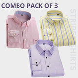 Premium Imported 100% High Quality Striped Shirt | Full/Half Sleeve | With Pocket |(FS-123)