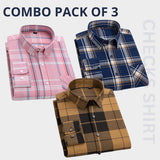 Premium Imported 100% High Quality Check Shirt | Full/Half Sleeve | With Pocket | (FS-103)