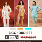 3 Co-ord Set Combo for Women | Stylish & Versatile | CD-18