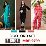 3-Piece Co-ord Set Combo for Women – Trendy, Stylish & Versatile | CD-21