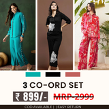 3 Co-ord Set Combo for Women | Stylish & Versatile  | CD-19