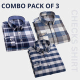 Premium Imported 100% High Quality Check Shirt | Full/Half Sleeve | With Pocket | (FS-152)