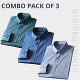 Premium Imported 100% High Quality Striped Shirt | Full/Half Sleeve | With Pocket | (FS-111)