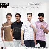 4-Pack T-Shirt Combo: Style, Savings & Everyday Essentials | TC-04