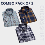 Premium Imported 100% High Quality Check Shirt | Full/Half Sleeve | With Pocket | (FS-153)