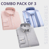 Premium Imported 100% High Quality Striped Shirt | Full/Half Sleeve | With Pocket | (FS-112)