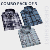 Premium Imported 100% High Quality Check Shirt | Full/Half Sleeve | With Pocket |(FS-156)