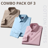 Premium Imported 100% High Quality Cotton Formal Men’s Plain/Solid Shirts| Full/Half Sleeve | With Pocket |  (FS-136)