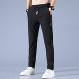 🔥Buy1 Get 1 Free💥🤩PREMIUM MEN'S HIGH STRETCH SKINNY LYCRA PANTS(Black & Gray) 🔥 (L-01)