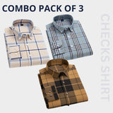 Premium Imported 100% High Quality Check Shirt | Full/Half Sleeve | With Pocket | (FS-158)